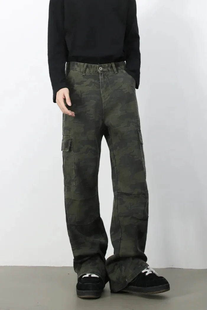 Vintage Cool Camouflage Cargo Jeans