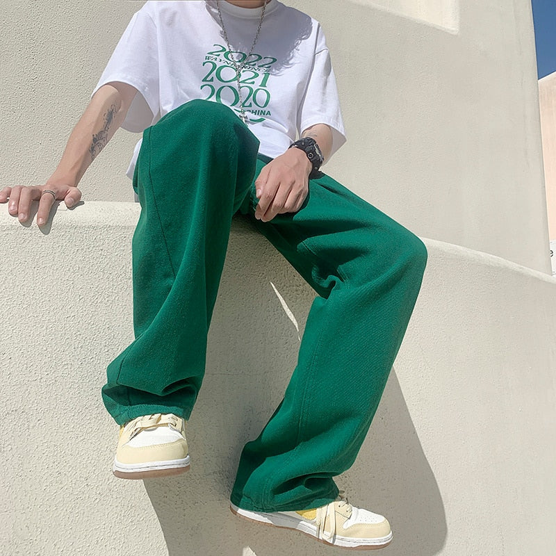 Baggy-Jeans mit weitem Bein