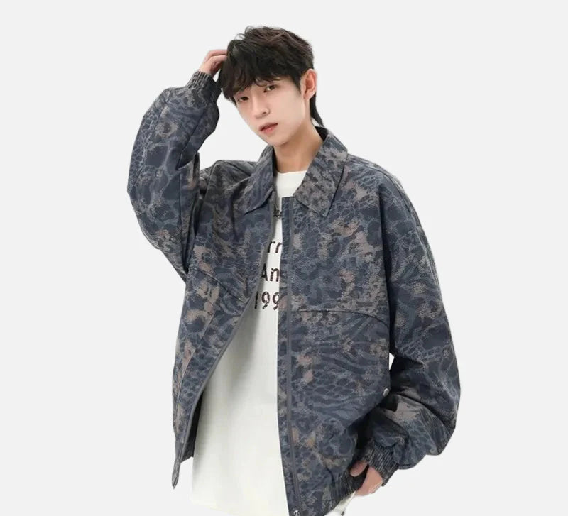 Veste en jean tie-dye Niche
