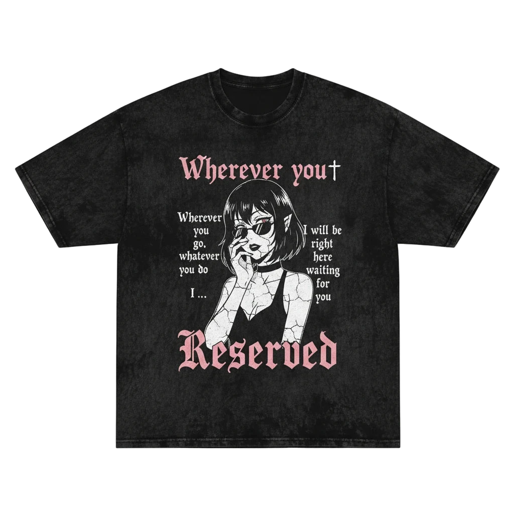 Y2k Chill Gothic Girl T-shirt