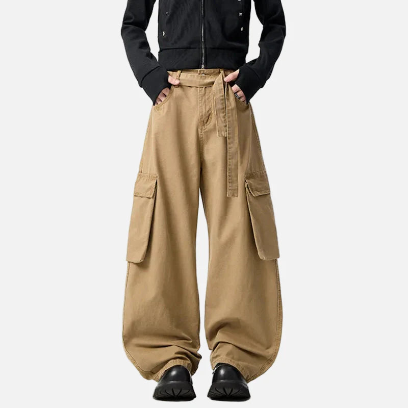 Y2K Cargohose im amerikanischen Stil mit großen Taschen
