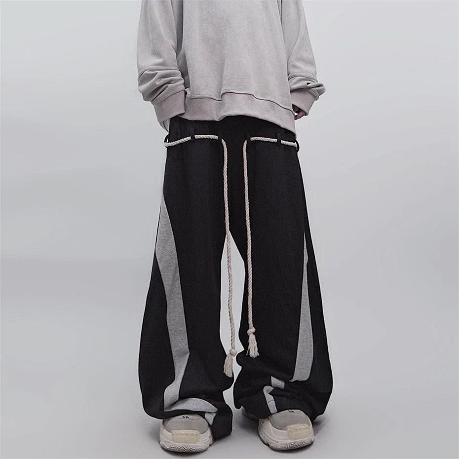 Coole Hip-Hop-Jogginghose mit Farbblockmuster