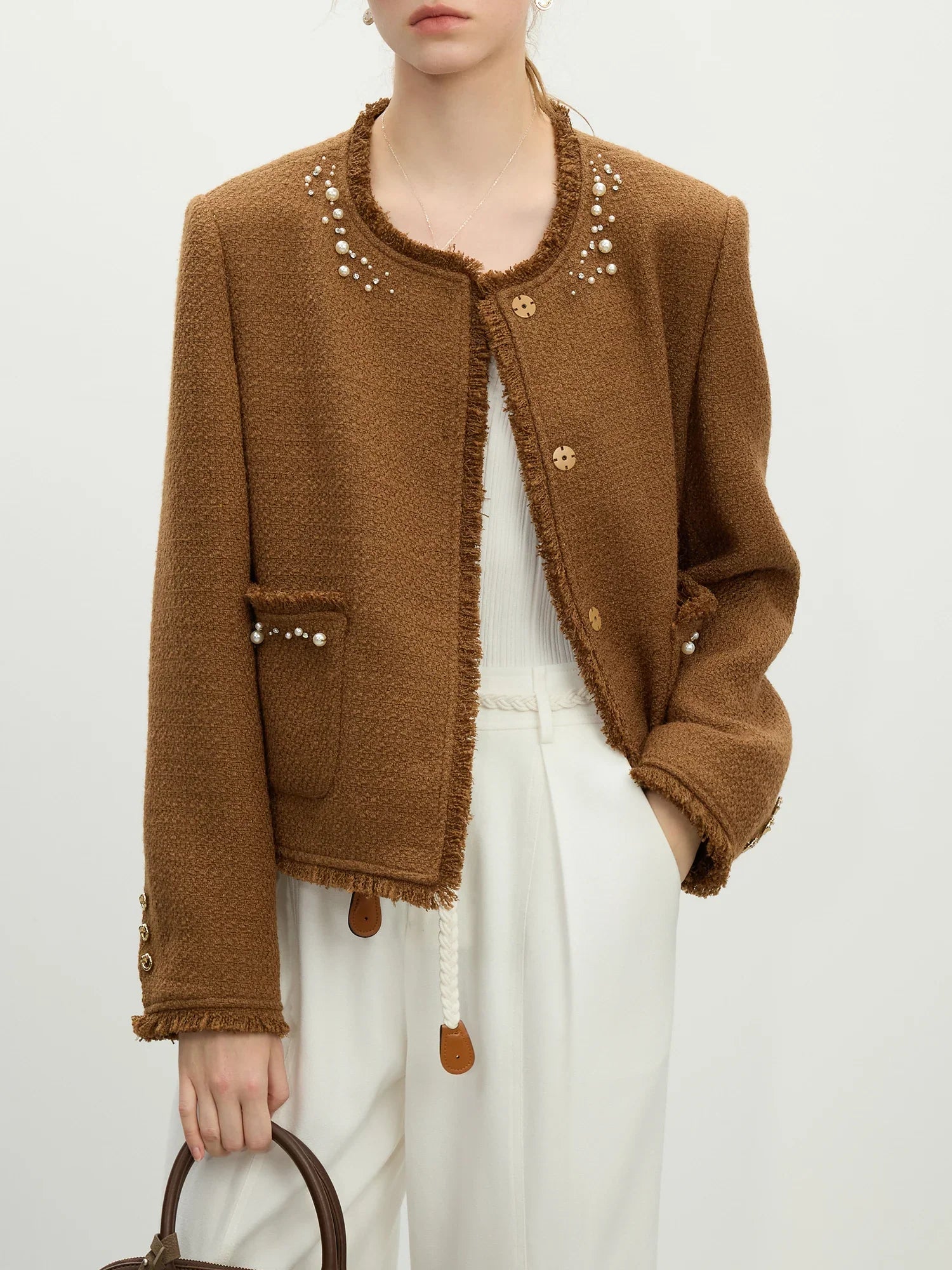 Strickjacke aus französischer Wolle für schwere Industriezwecke