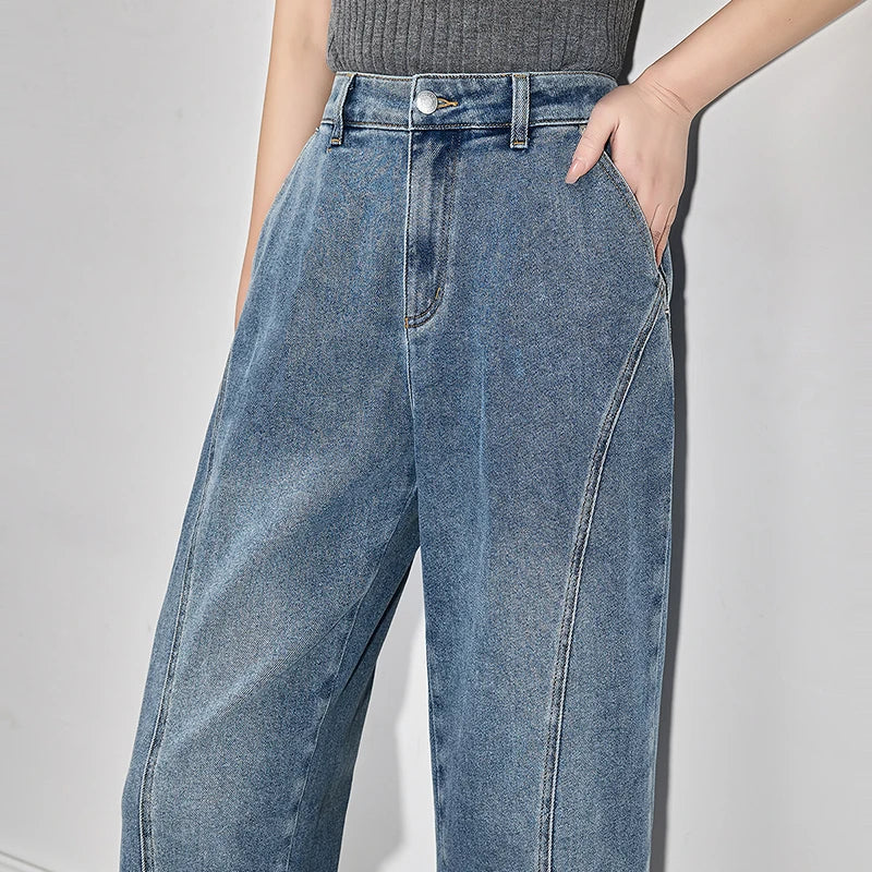 Damen Vintage Frühlings-Denim-Jeans