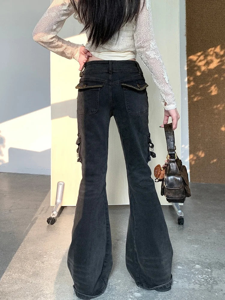 Flared High-Waist Denim Women's Jeans
