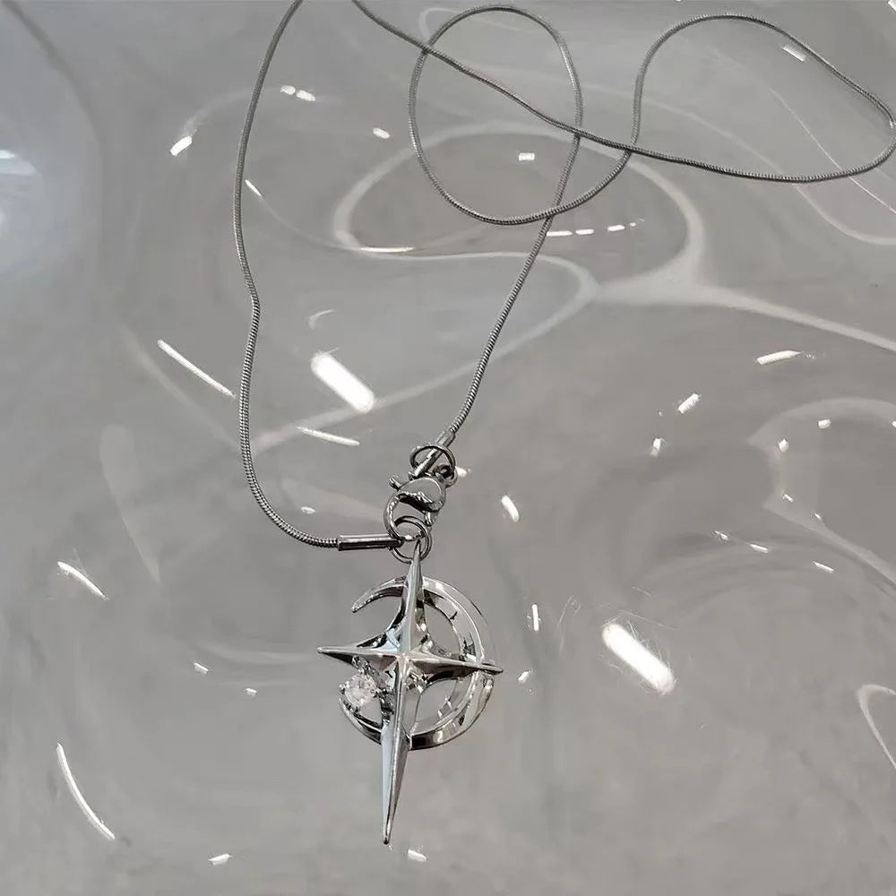 Galaxy Star Pendant Clavicle Chain Necklace