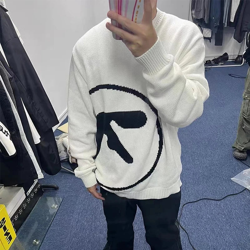 Y2K-Grafik-Vintage-Oversize-Pullover