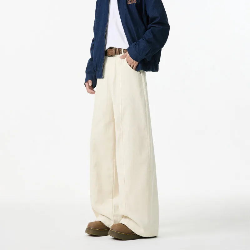 Lässige, gerade geschnittene Cordhose in Oversize-Passform