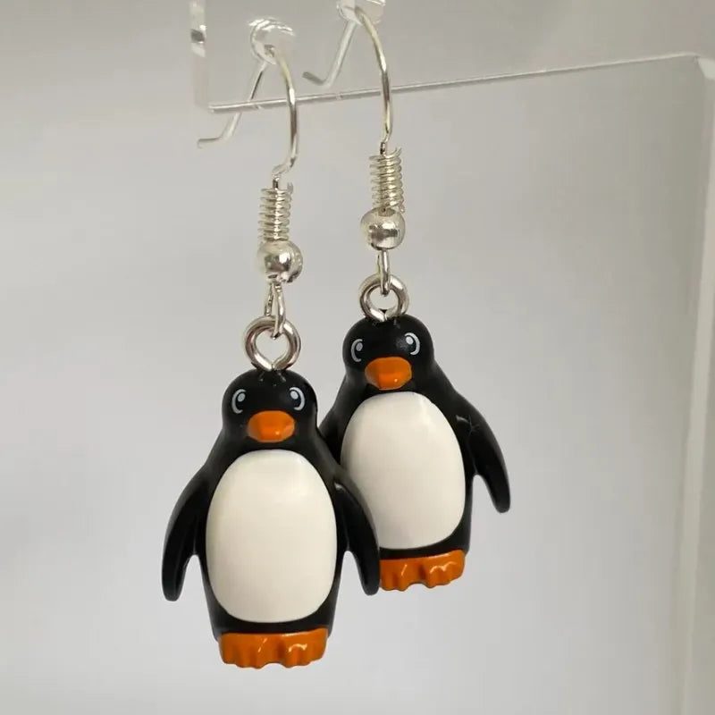 Handmade Cute Penguin Dangle Earring