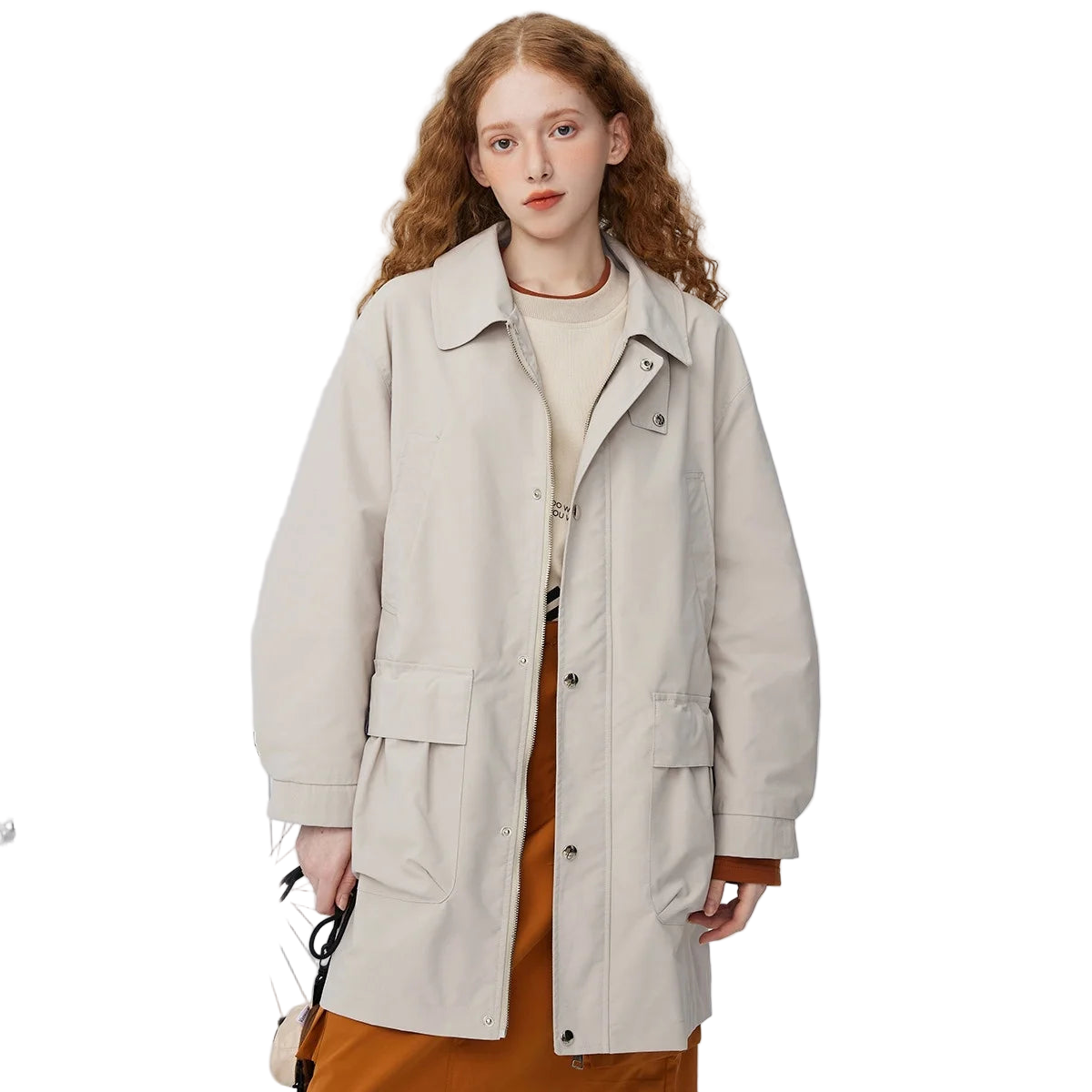Mid-Long British Women’s Trench Coat