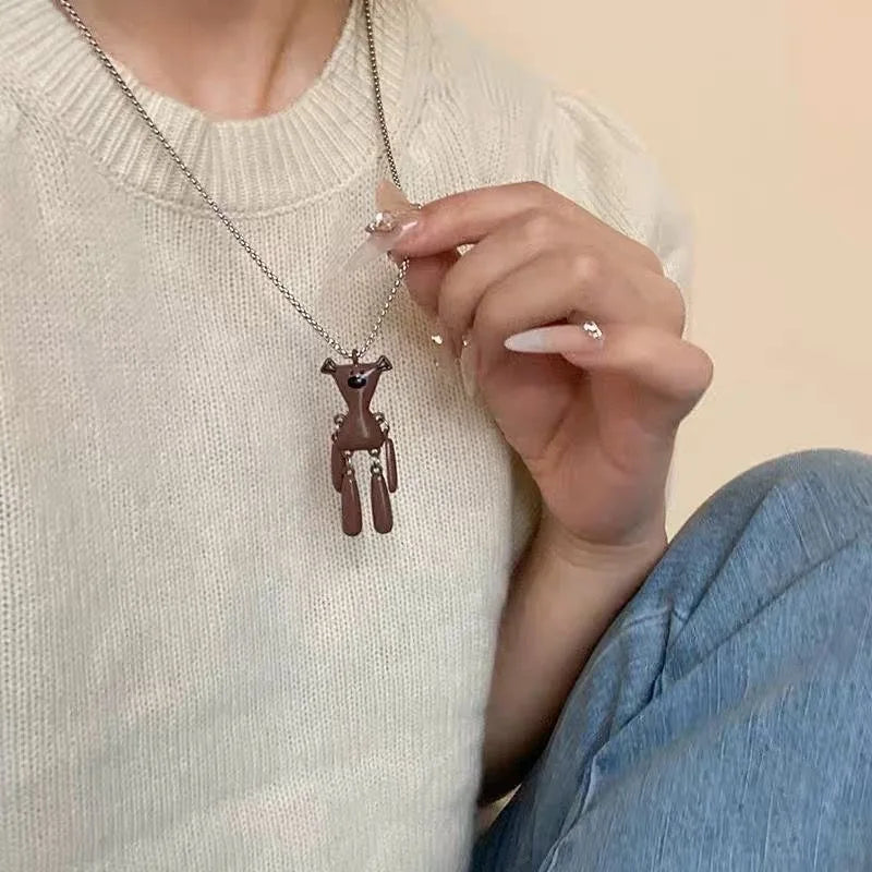 Curry Bear Vintage Hip Hop Necklace