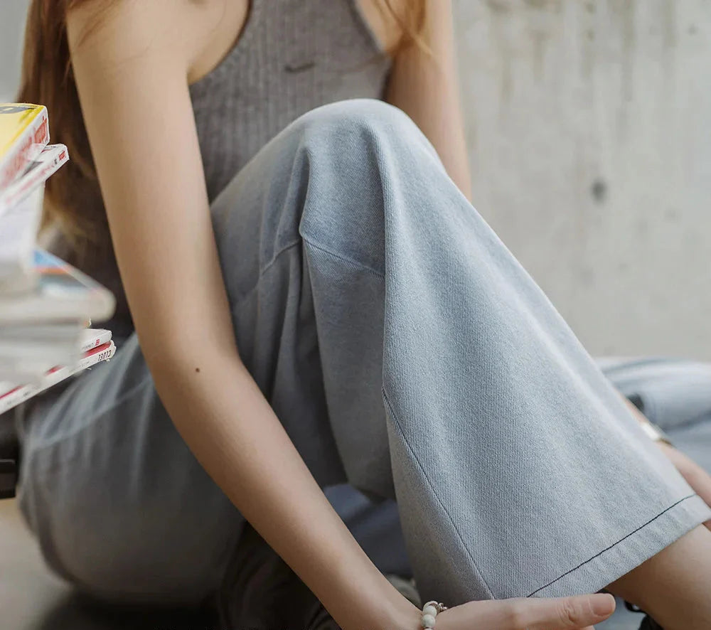 Vintage Comfort Blue Wide Leg Jeans