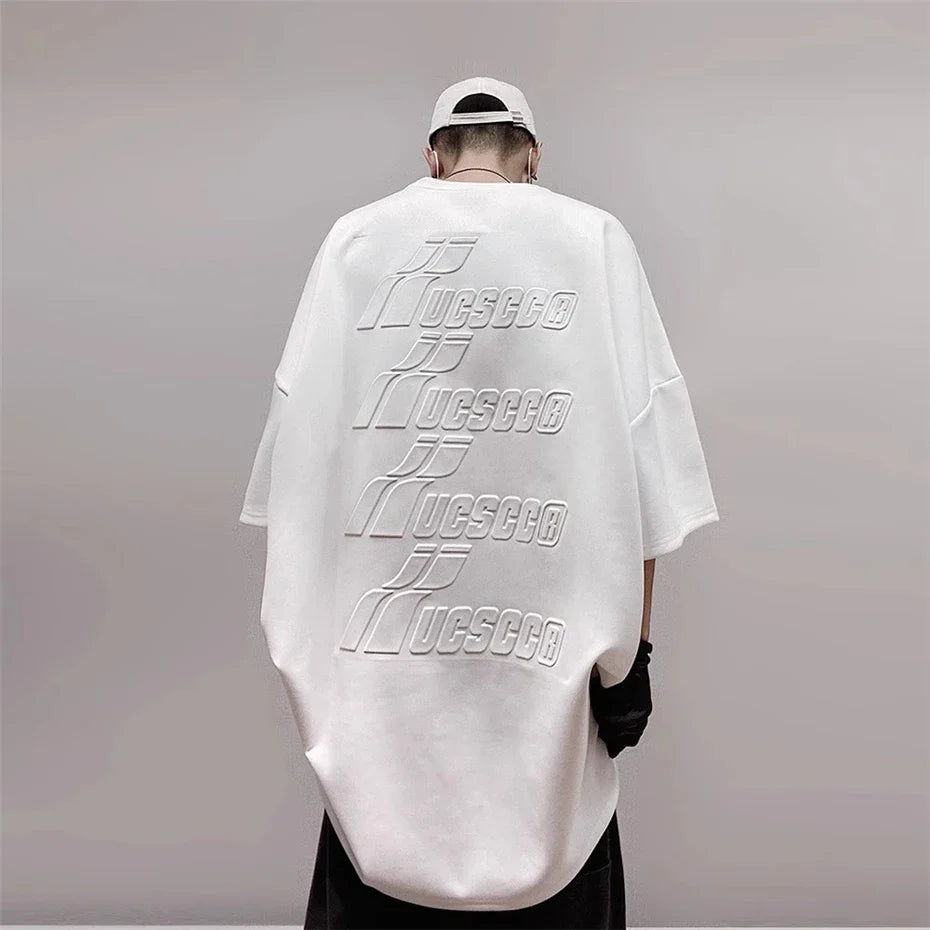Hip-Hop-T-Shirt aus geprägtem Wildleder