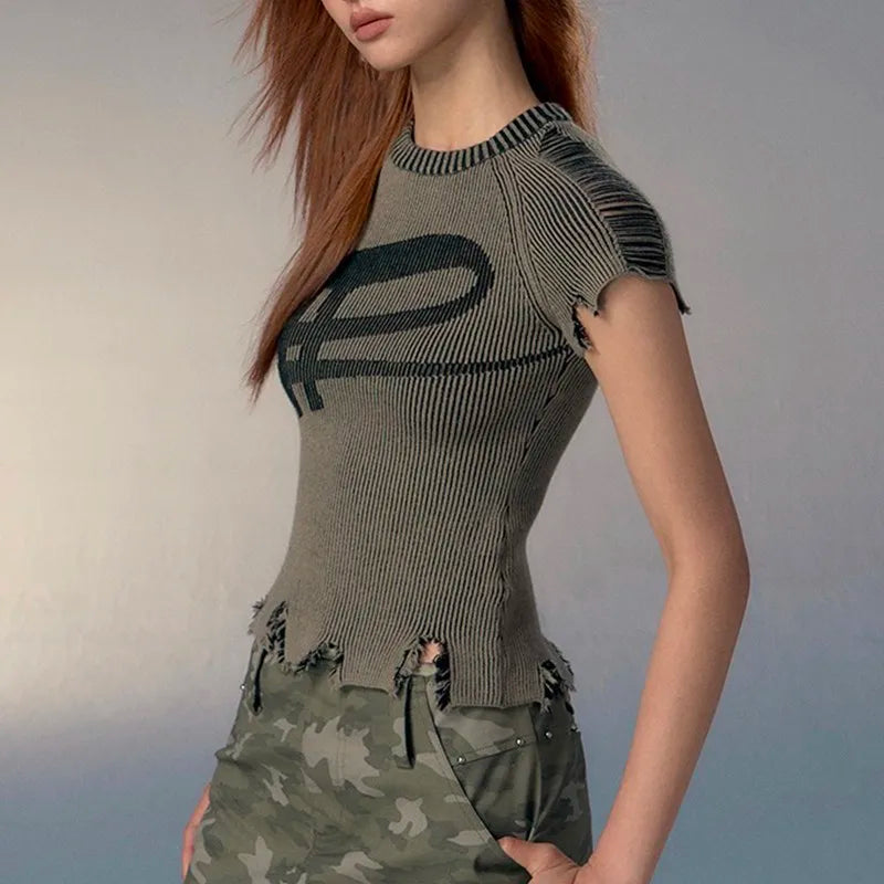 Y2K Bohemian Chic Grafik-T-Shirt