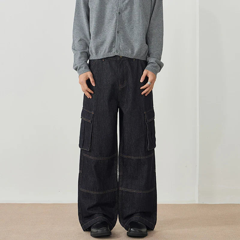 Jeans im amerikanischen Stil mit geradem Bein
