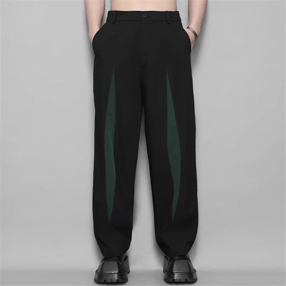 Y2K Klassische Patchwork-Geometrie Punk-Hose