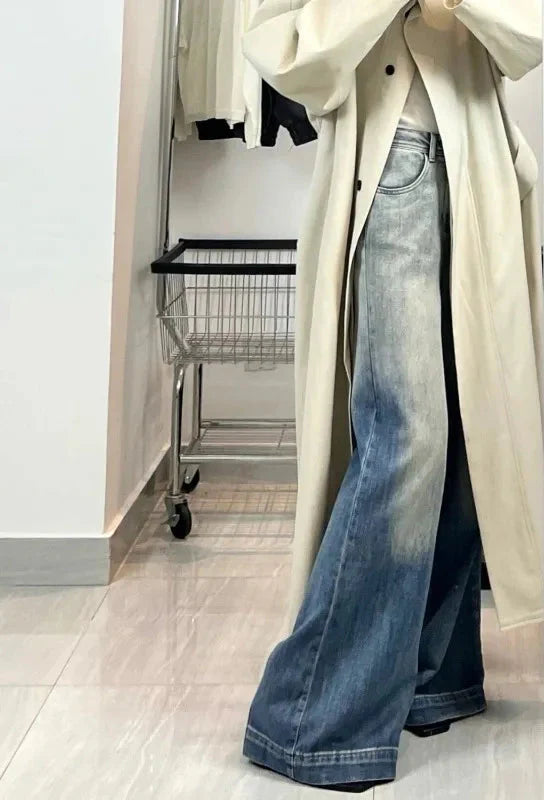 Y2K American Style Patchwork Denim Jeans