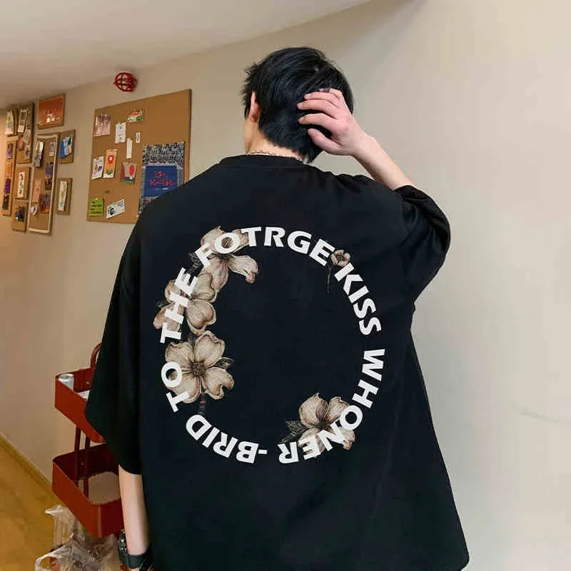 Men's Oversized Crewneck Cotton Summer T-Shirt