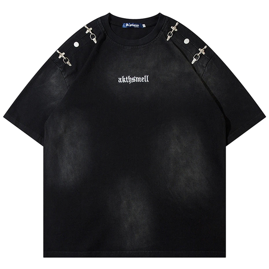 Men Harajuku Vintage Oversized T-Shirt