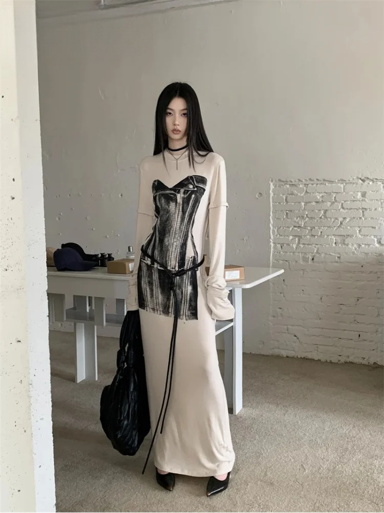 Autumn Long Sleeve Maxi Knitted Women’s Dress