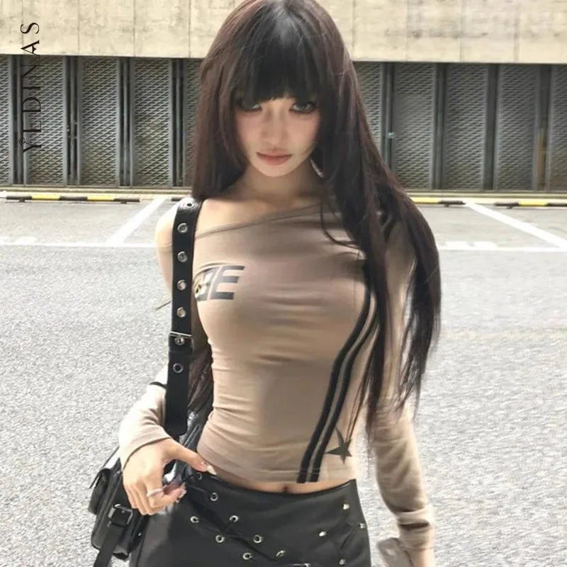 HotSweet Grafikprint Off-Shoulder T-Shirt
