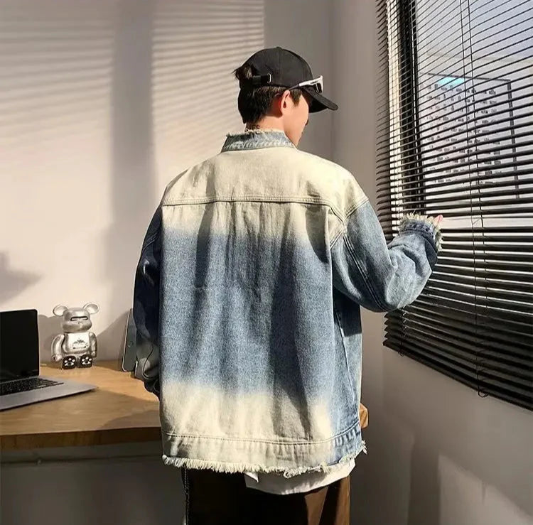 Jeansjacke im amerikanischen Vintage-Retro-Stil