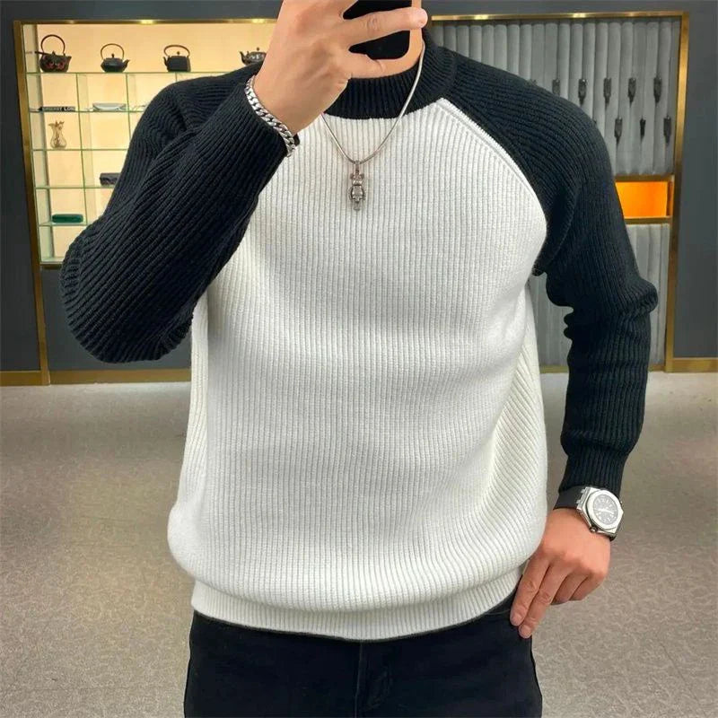 Klassischer, kuscheliger Winterpullover mit langen Ärmeln