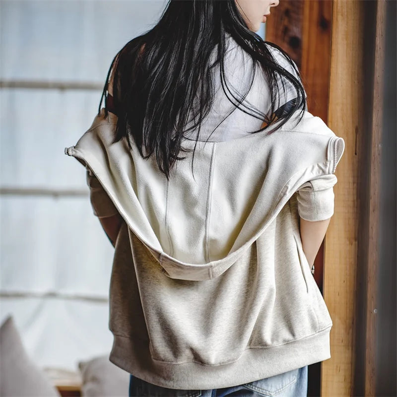 Warmer Kapuzenpullover aus dickem Fleece