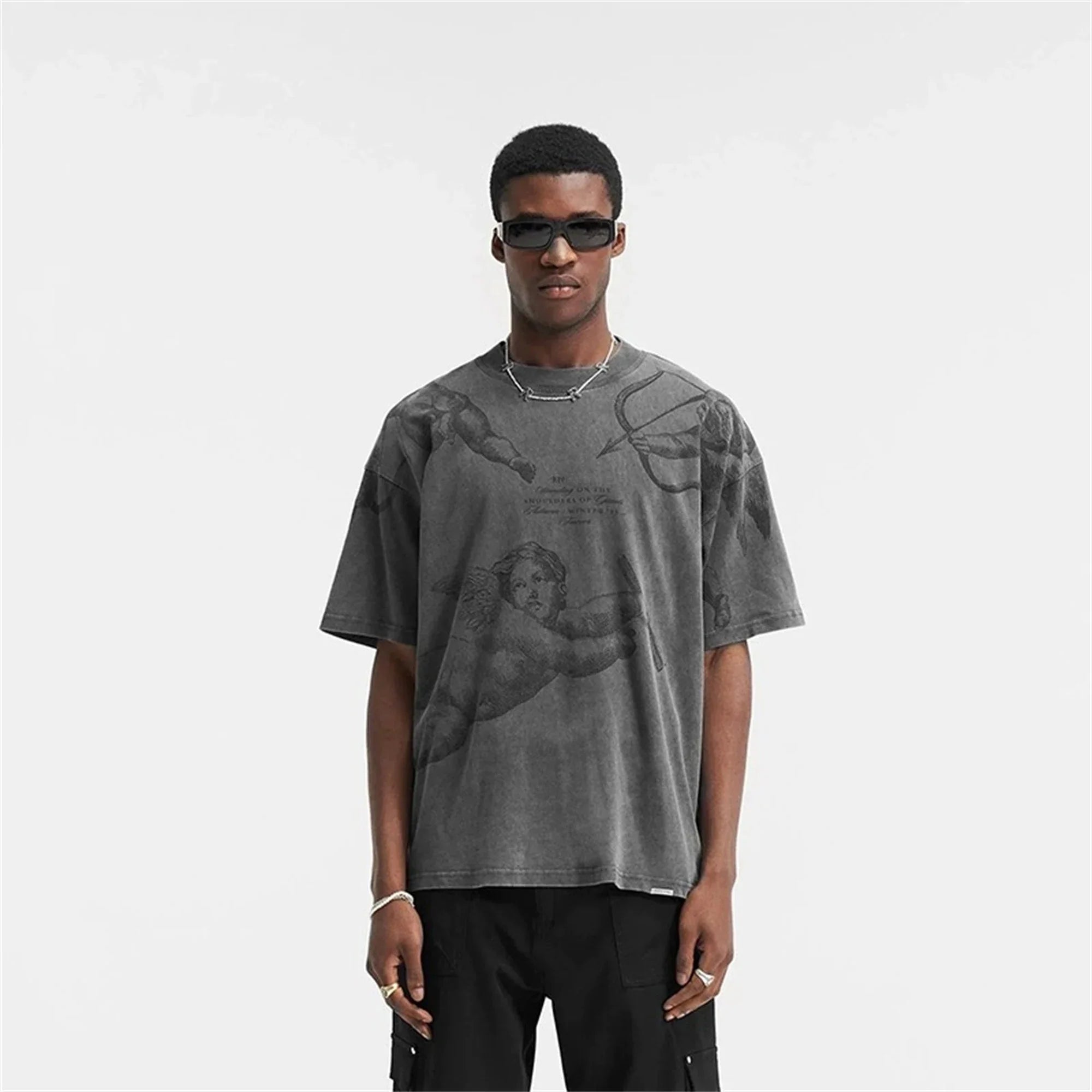 Vintage Retro Cherub Kurzarm-T-Shirt