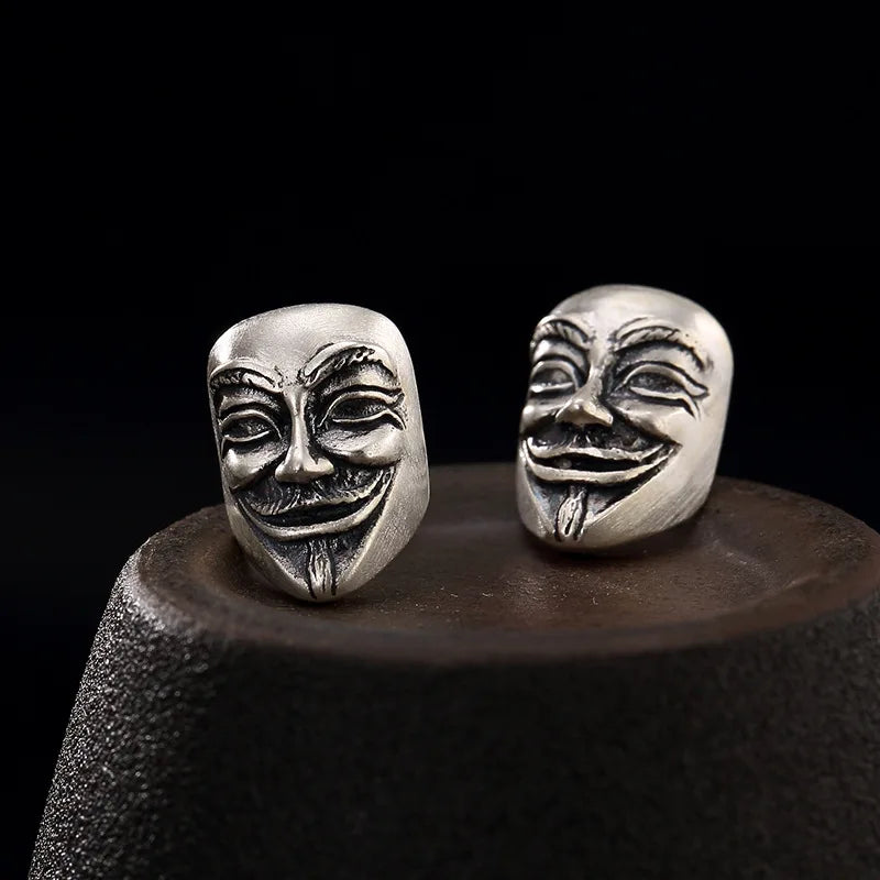 Retro V Vendetta Anonyme Masken-Ohrringe