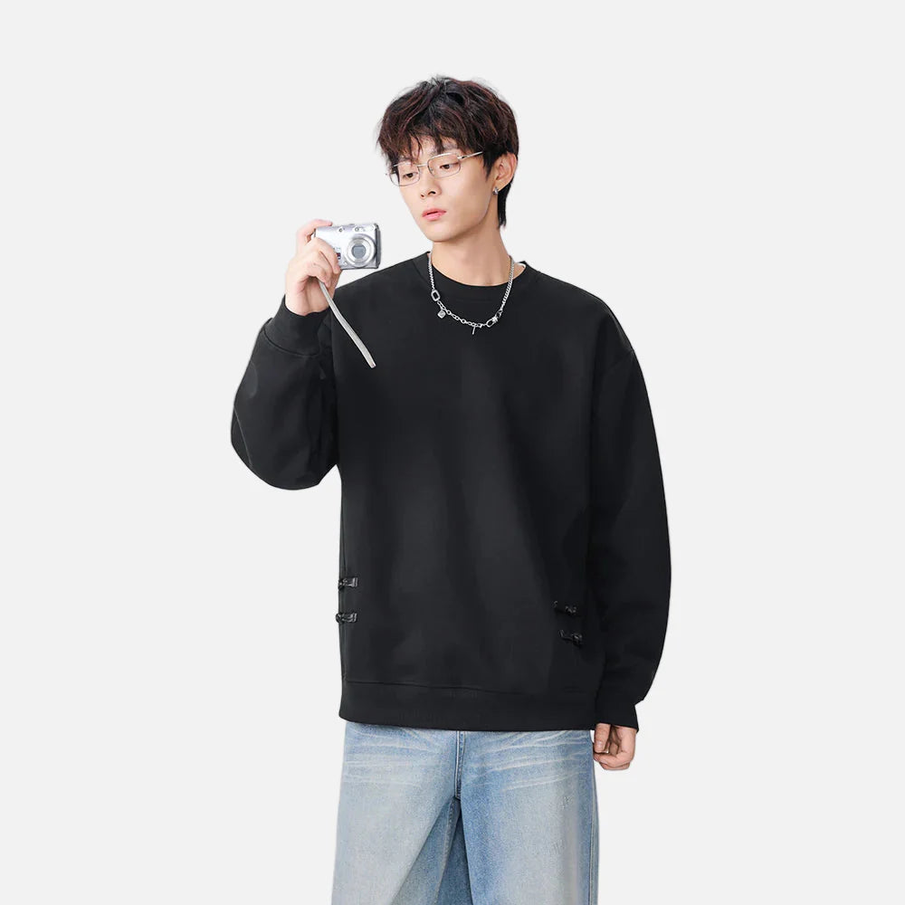 Streetwear Hip Hop Rundhals-Sweatshirt