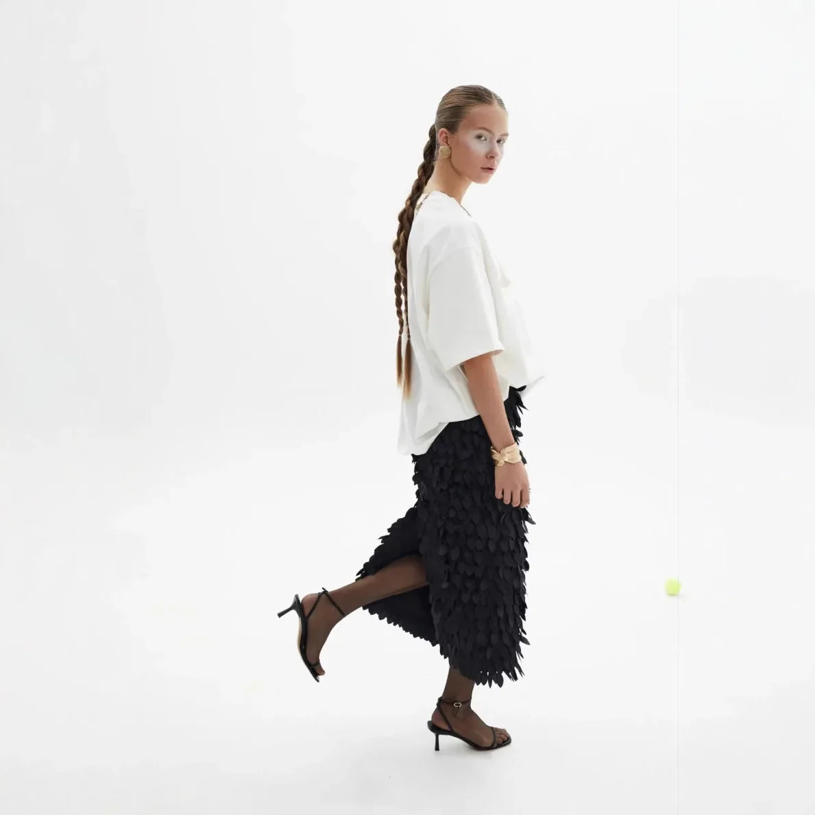 Kurzarm-T-Shirt im Vintage-Stil mit russischem Aufdruck