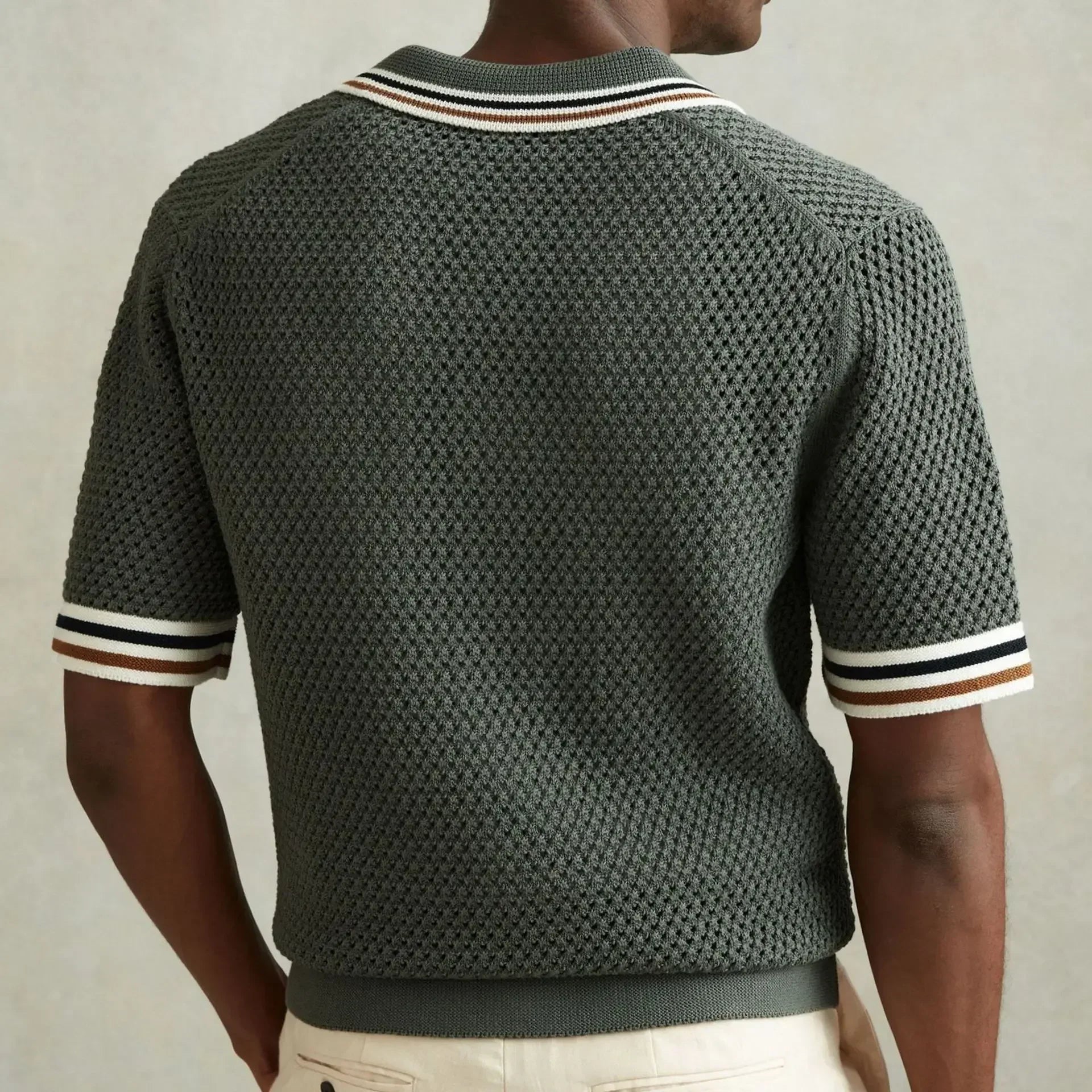 Chemise en maille ajourée élégante pour homme