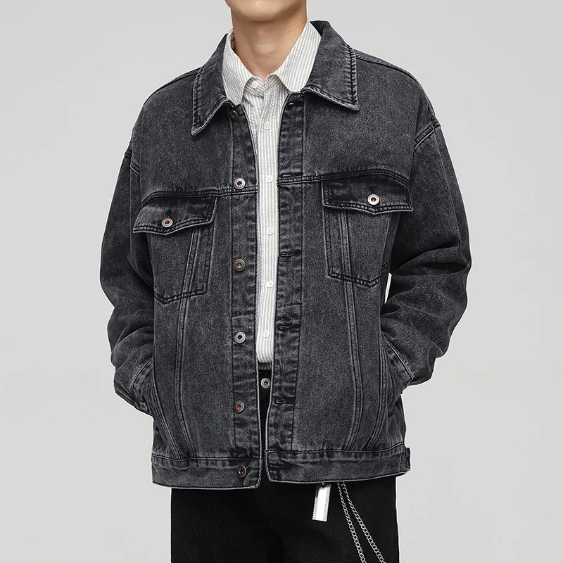 Klassische Herren-Jeansjacke von der Stange