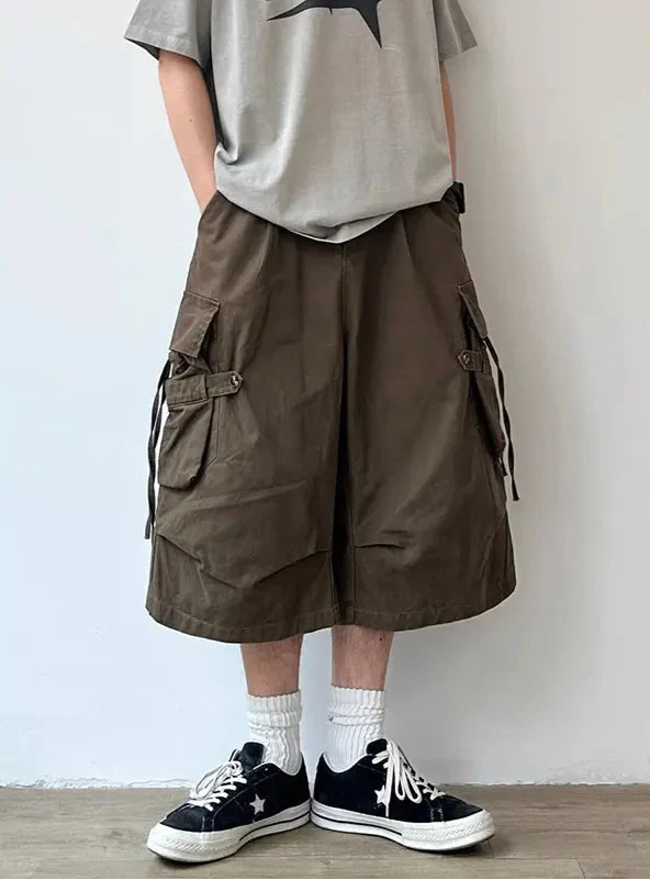 Short cargo respirant oversize grunge hip-hop