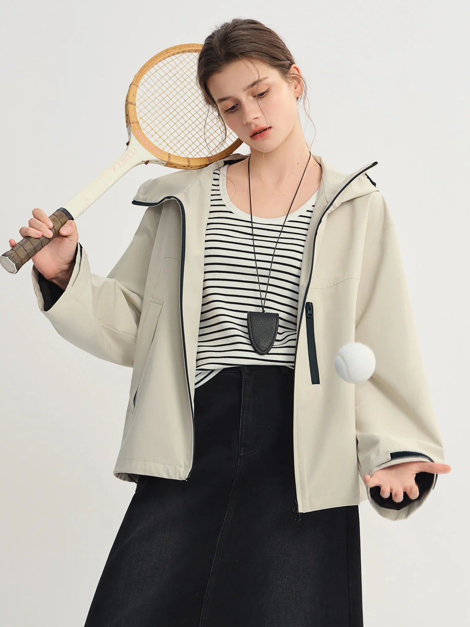 Modische, winddichte Outdoor-Jacke für Damen in großen Größen