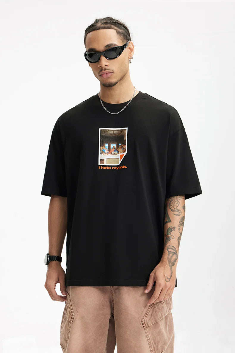 Ich hasse meinen Job Grafik-Sommer-T-Shirt