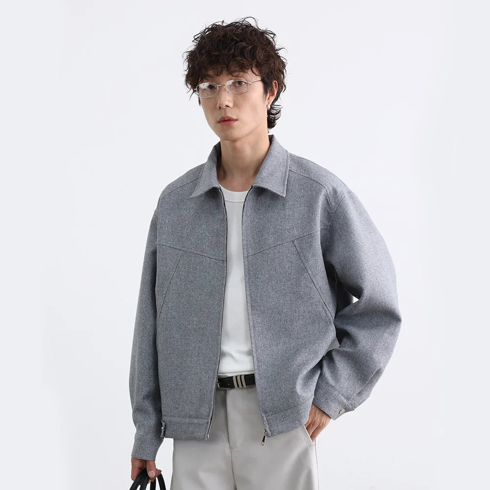 Herren Patchwork-Jacke im Vintage-Stil, locker geschnitten, lässig, Retro-Look