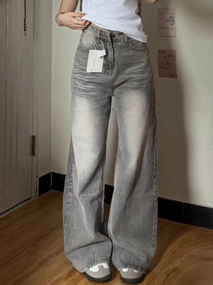 Y2K Wide-Leg Relaxed Jeans