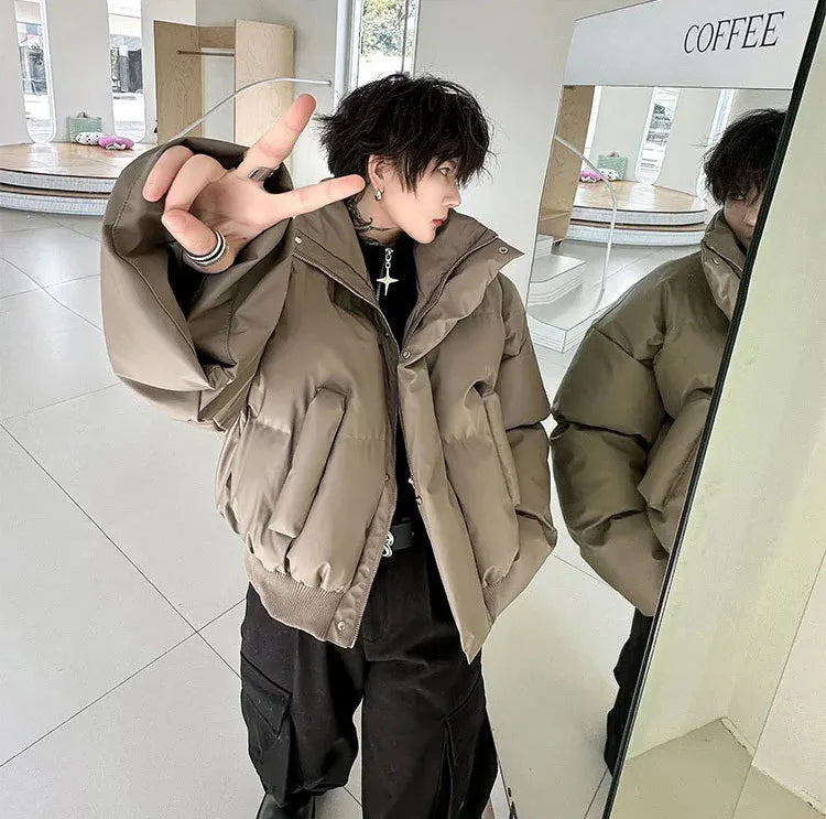 Doudoune chaude et rembourrée personnalisée, style streetwear