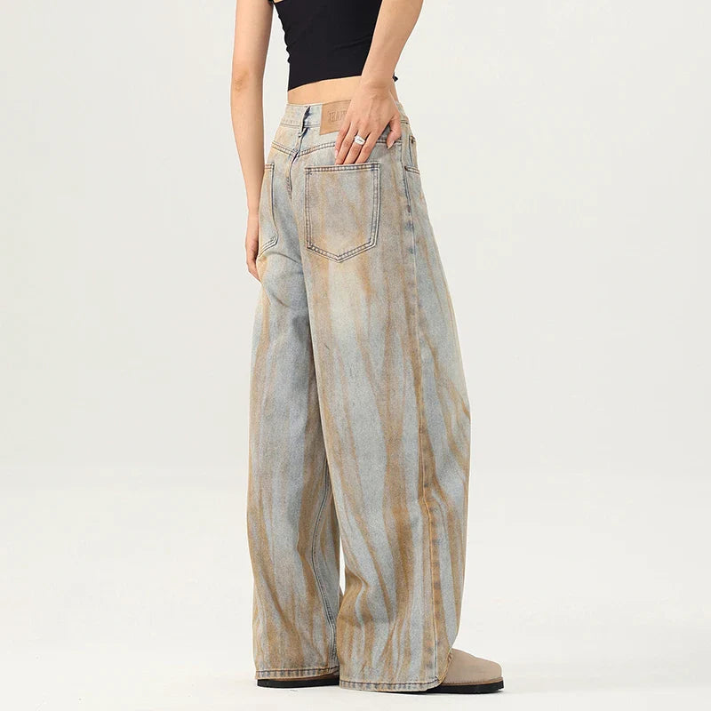 Trendige, coole Jeans mit lockerer Passform und weitem Bein