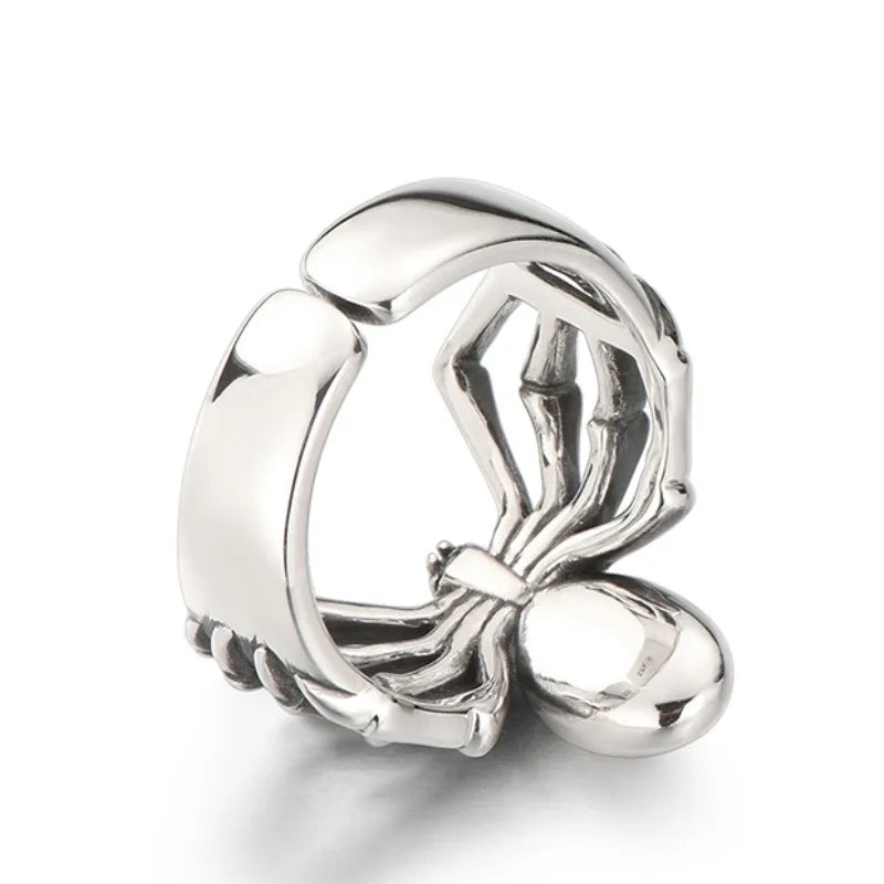 Gothic Verstellbarer Spinnen-Tier-Punk-Ring