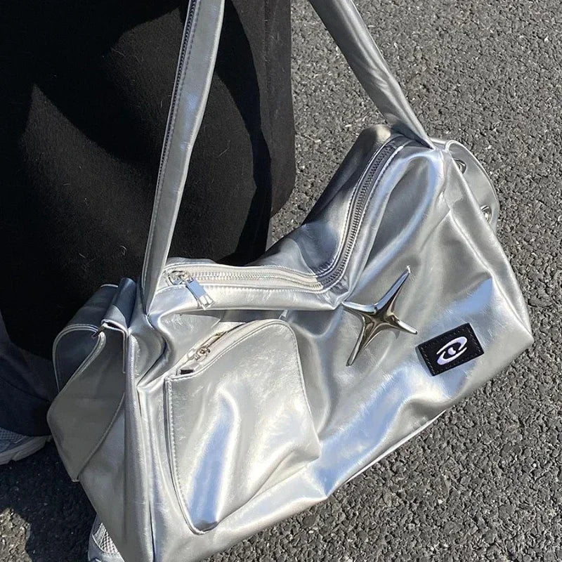 Sac bandoulière motif étoile Y2K