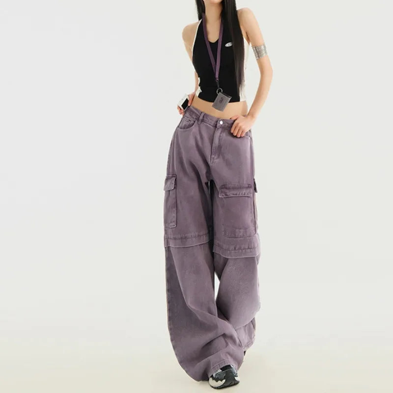 Retro-Jeans mit lockerer Passform und hohem Bund