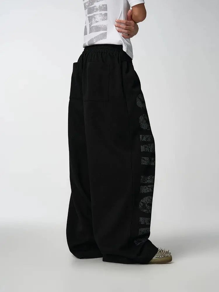 Flame Streamer Loose Cool Sweatpants