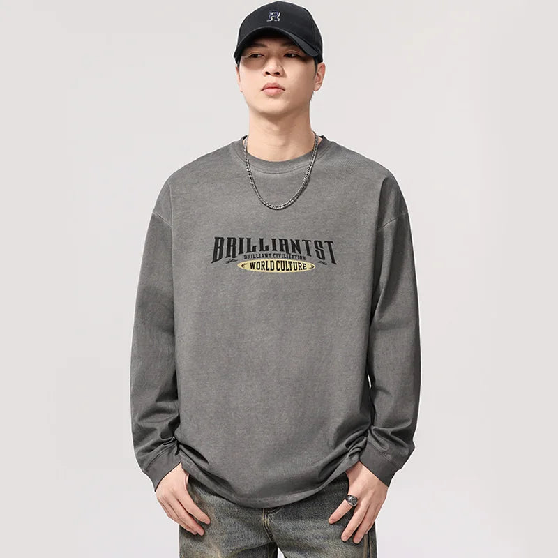 Lightweight Oversize Loose Casual Long Sleeve T-Shirt