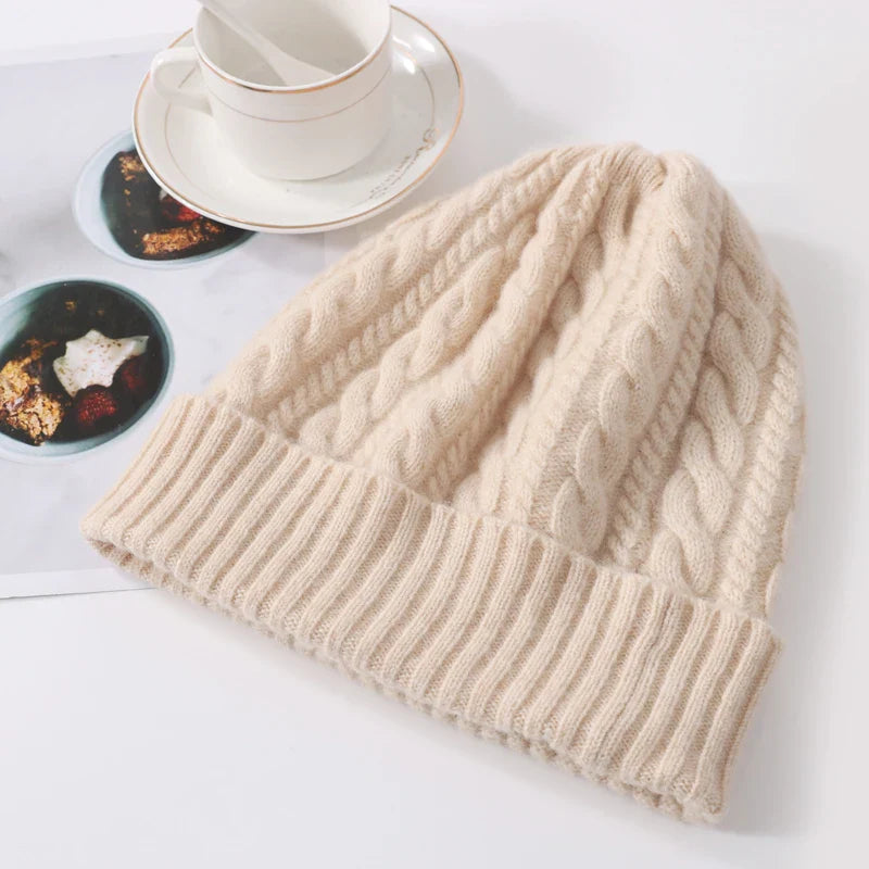 Bonnet en laine et cachemire