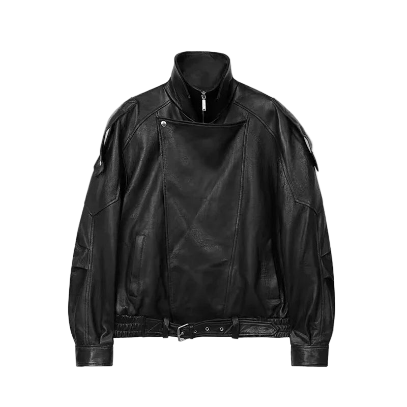 Oversized Genuine Leather Jacket