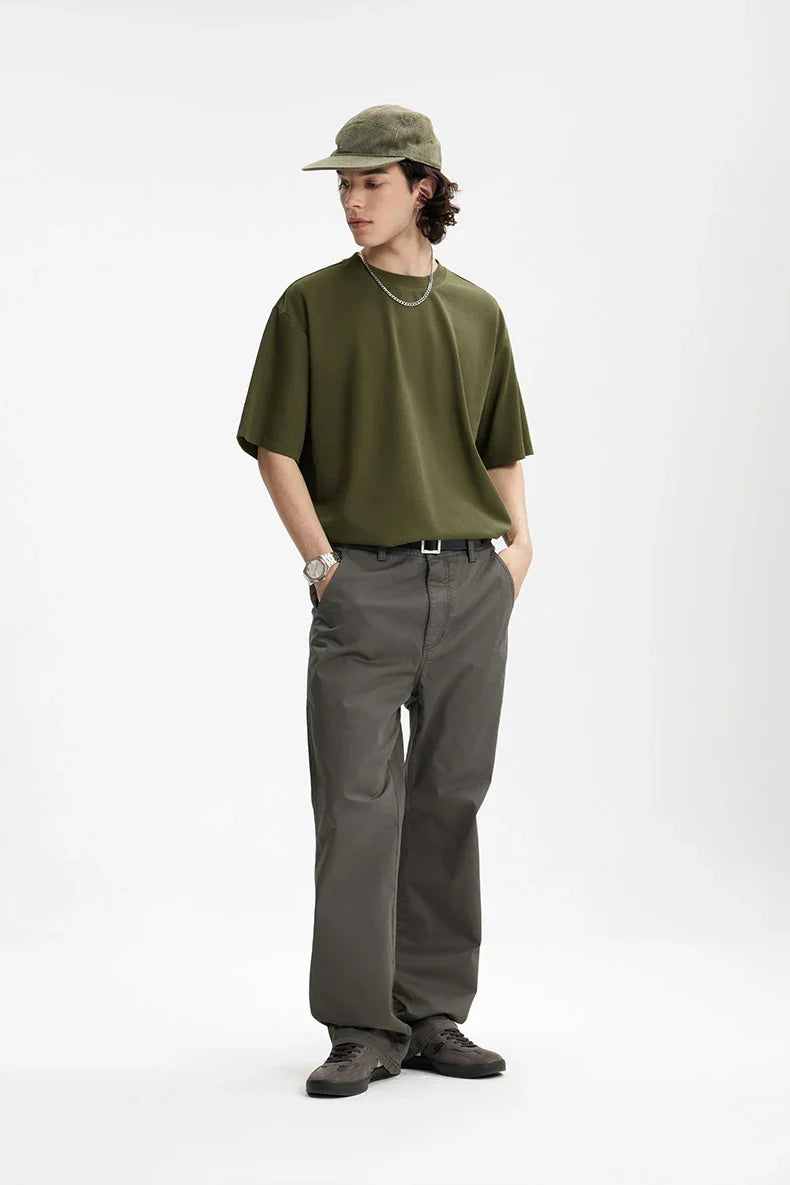 Einfarbiges, übergroßes T-Shirt im High-Street-Stil