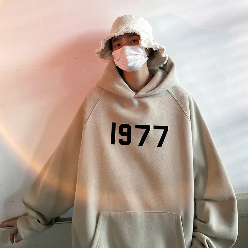 Men's Autumn Printed Loose Hoodie